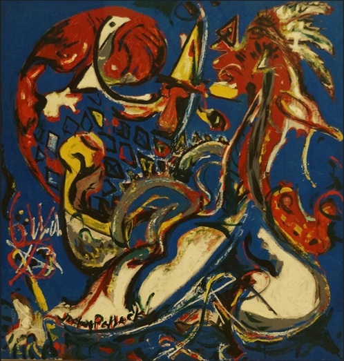 Jackson Pollock's 1943 painting entitled Moon Woman Cuts the Circle
